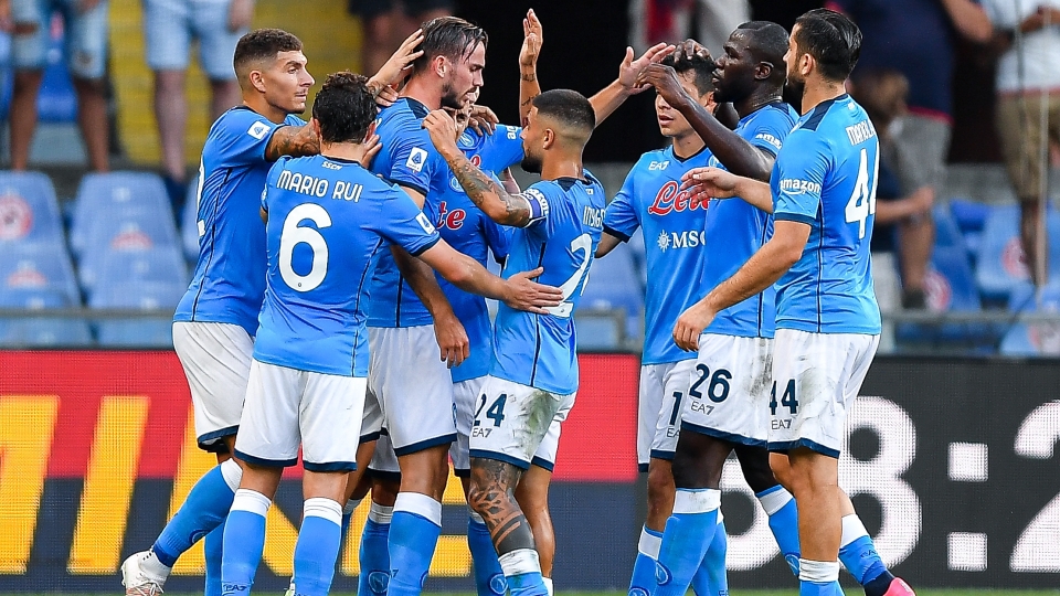Genoa Napoli celebrating