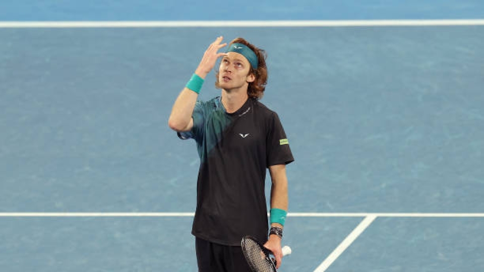 Andrey Rublev non ha mai superato i quarti di finale in un torneo dello Slam Andrey Rublev