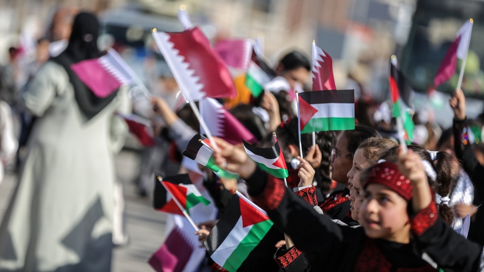 Giovani tifosi palestinesi a Gaza