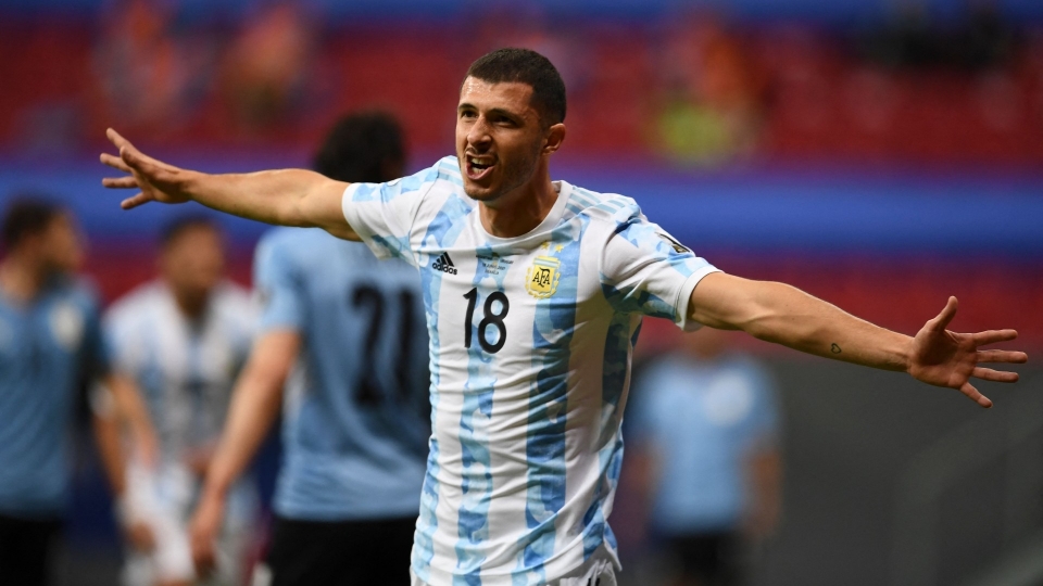 Guido Rodriguez Argentina Uruguay Copa America 18062021 Guido Rodriguez Argentina Uruguay Copa America 18062021