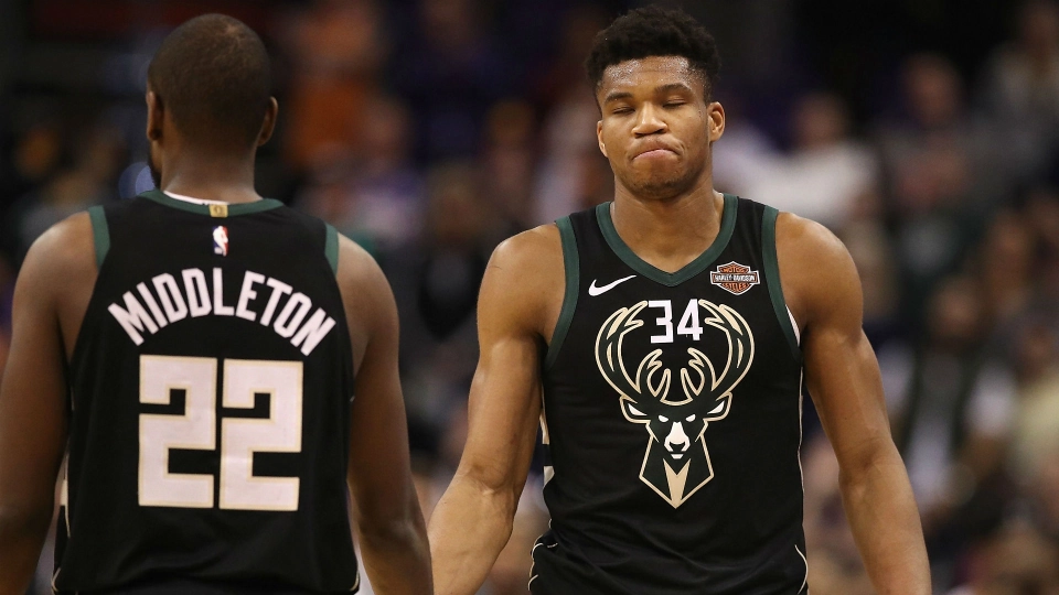 Giannis Antetokounmpo and Khris Middleton