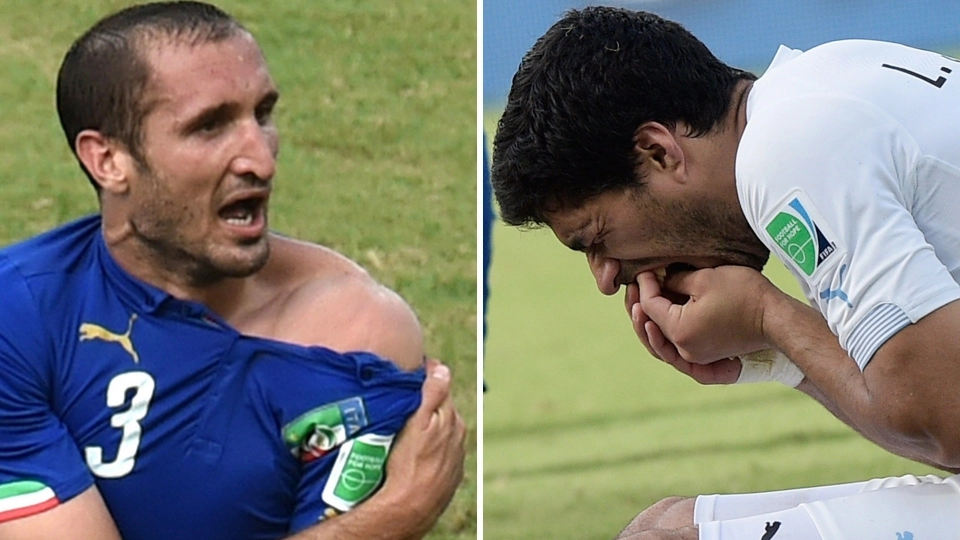 Giorgio Chiellini, Luis Suarez
