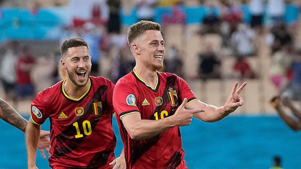 Hazard Euro 2020 Portugal Belgium