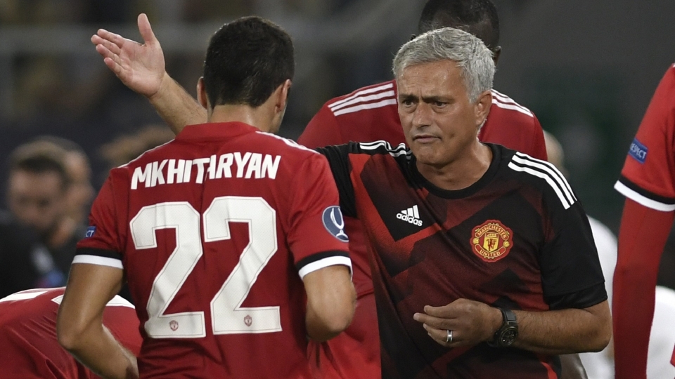 Henrikh Mkhitaryan Jose Mourinho Manchester United