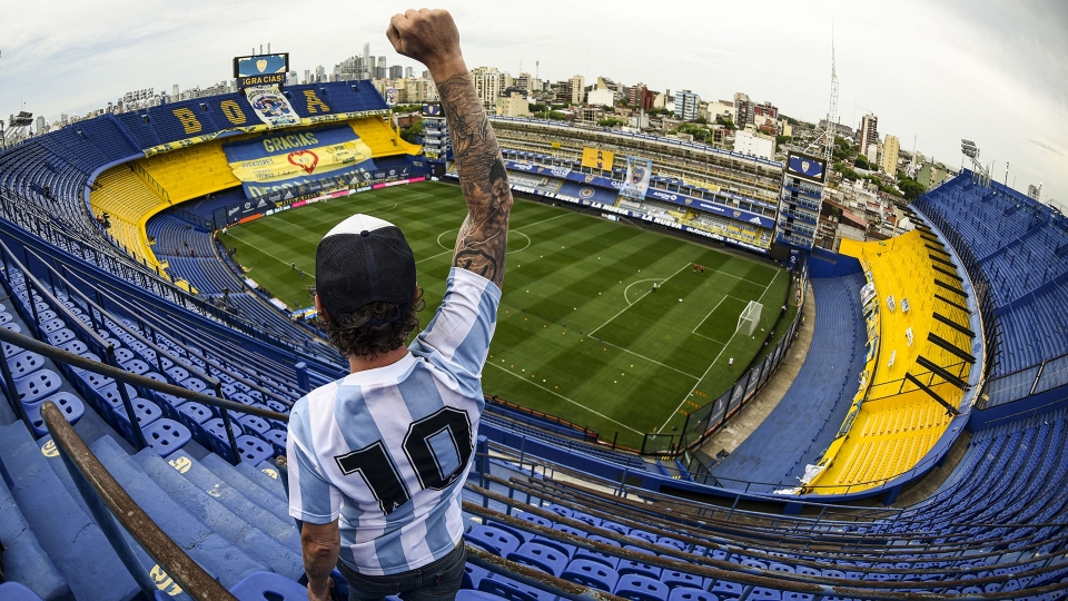 Il Boca segna e celebra Maradona: le foto