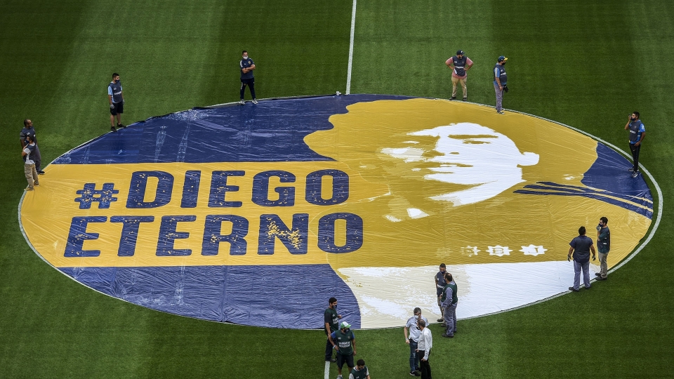 Il Boca segna e celebra Maradona: le foto