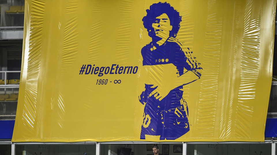 Il Boca segna e celebra Maradona: le foto