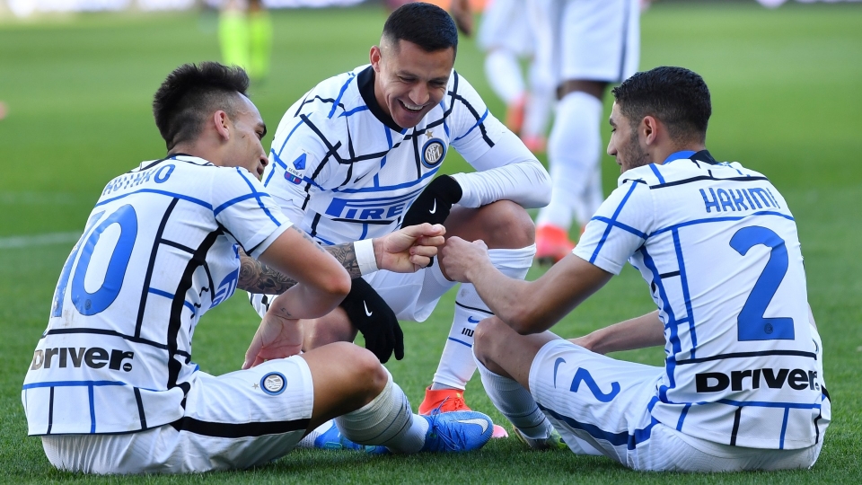 Inter celebrates goal against Torino