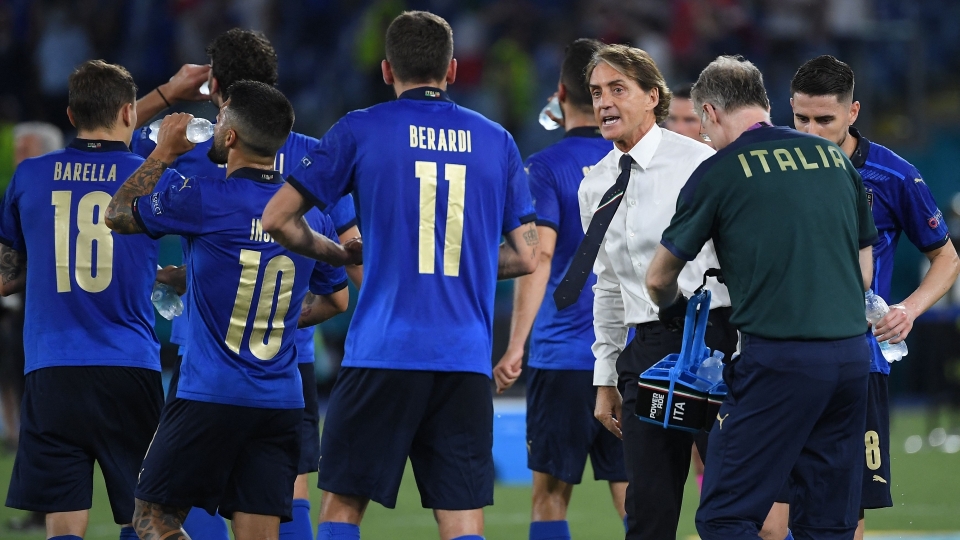 Italia, Mancini, Barella, Insigne, Berardi, Jorginho