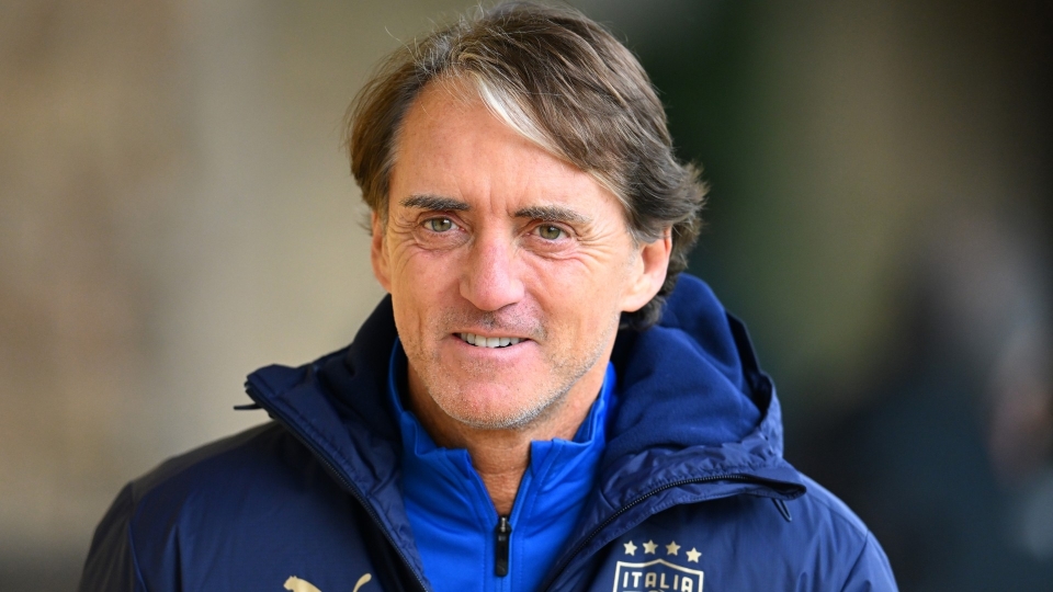 Italy head coach Roberto Mancini