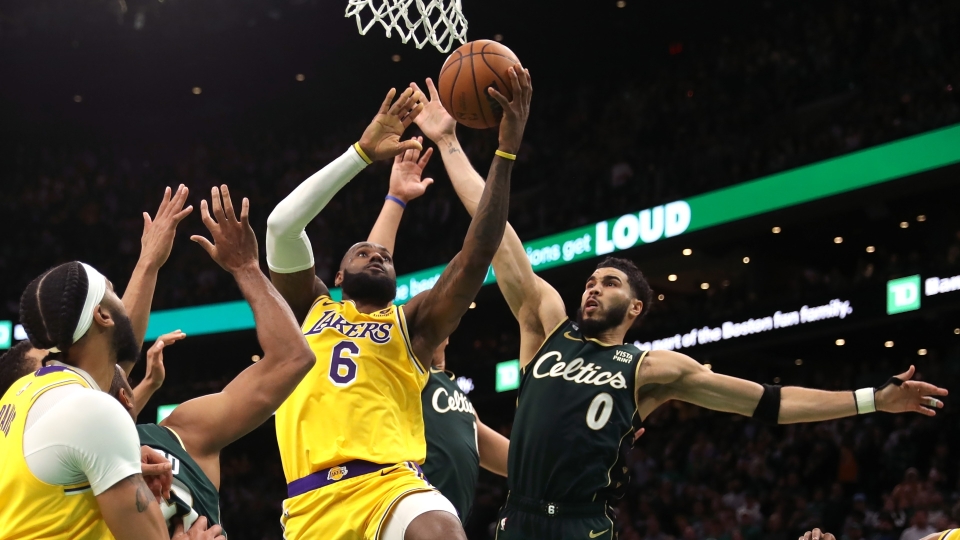 James Lakers Celtics