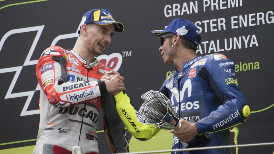 Jorge Lorenzo e Valentino Rossi