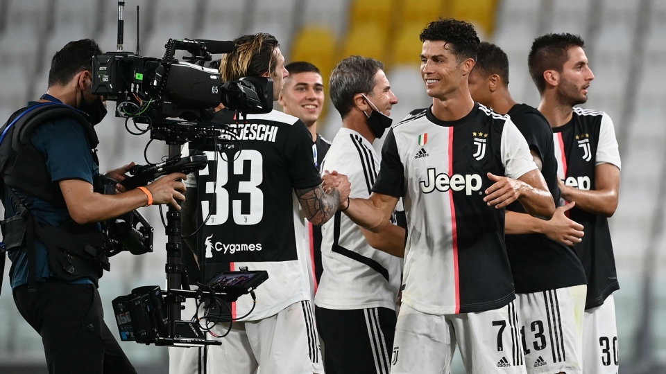 Juventus celebrating Scudetto Serie A