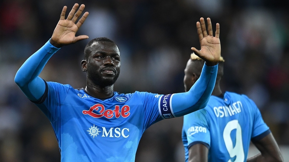 Kalidou Koulibaly Udinese Napoli Serie A 20212022 Kalidou Koulibaly Udinese Napoli Serie A 20212022