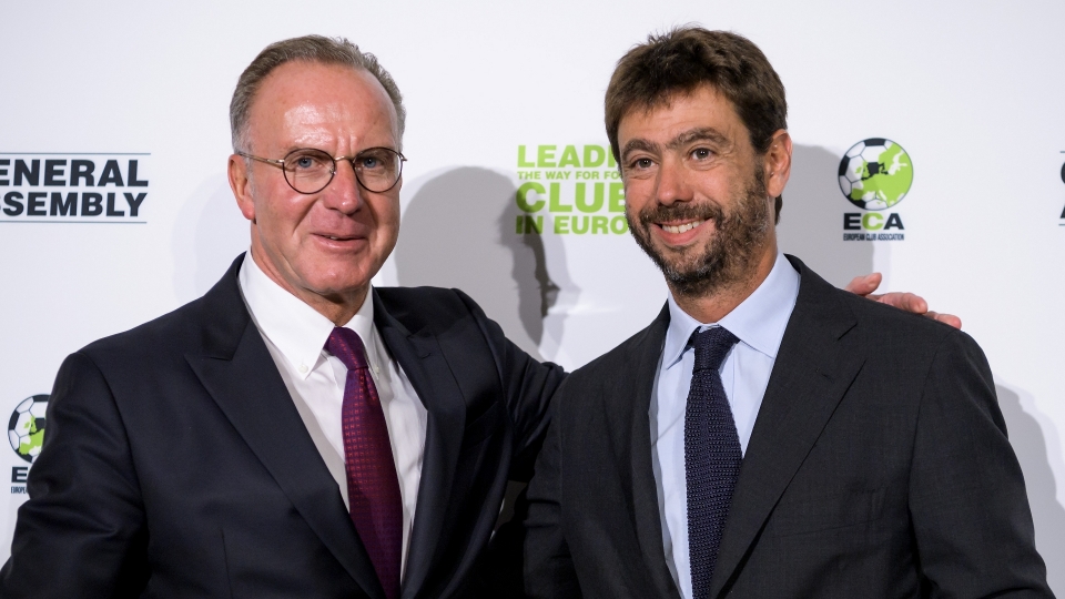 Karl-Heinz Rummenigge Andrea Agnelli Karl-Heinz Rummenigge Andrea Agnelli