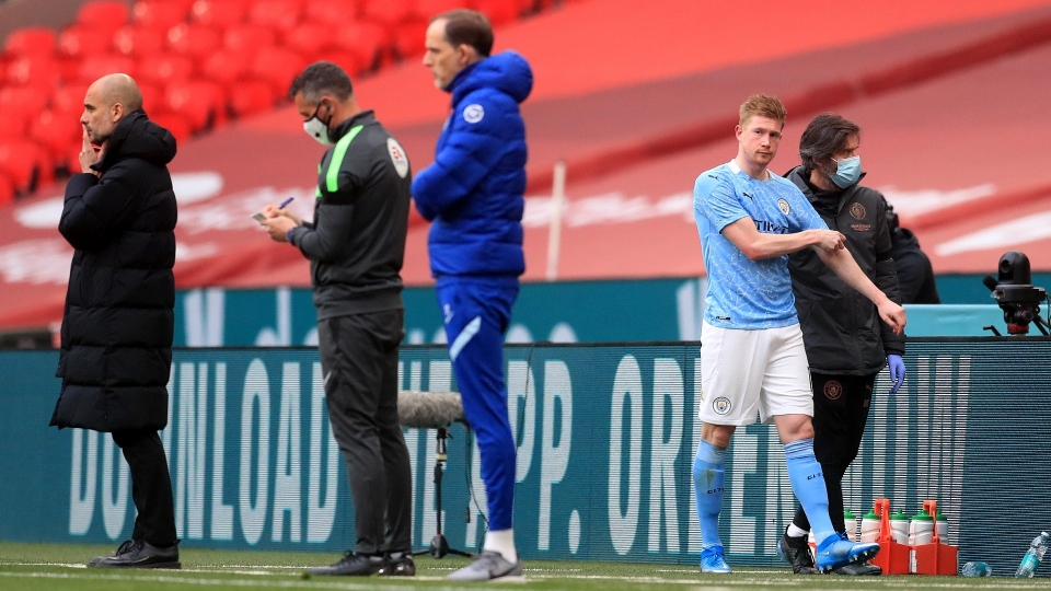 Kevin De Bruyne Manchester City Chelsea FA Cup 2021
