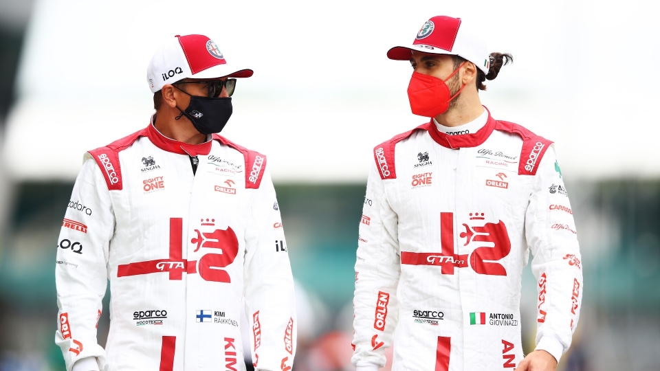 Kimi Raikkonen e Antonio Giovinazzi