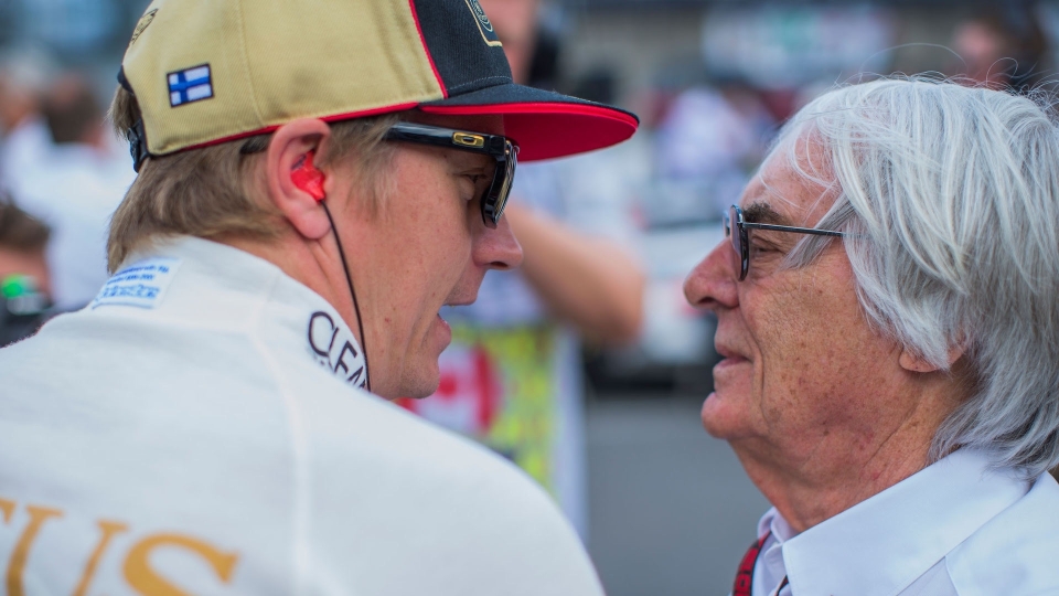 Kimi Raikkonen e Bernie Ecclestone