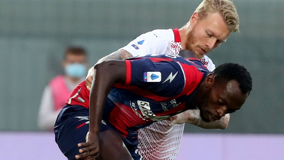Kjaer Simy Crotone Milan Serie A Kjaer Simy Crotone Milan Serie A