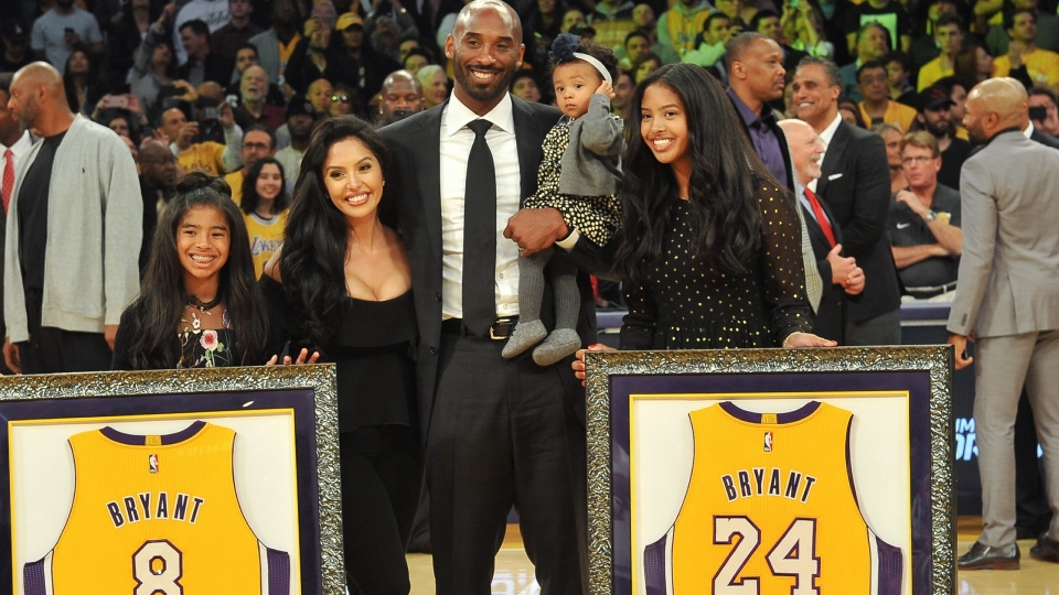 Kobe Bryant e la sua famiglia