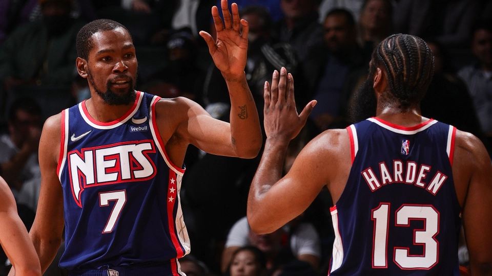 Kevin Durant and James Harden