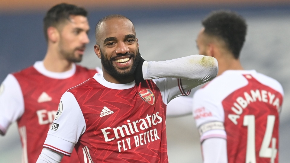 Lacazette Arsenal West Brom 2020