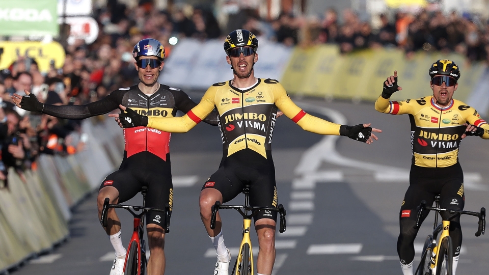 Laporte, Roglic, Van Aert