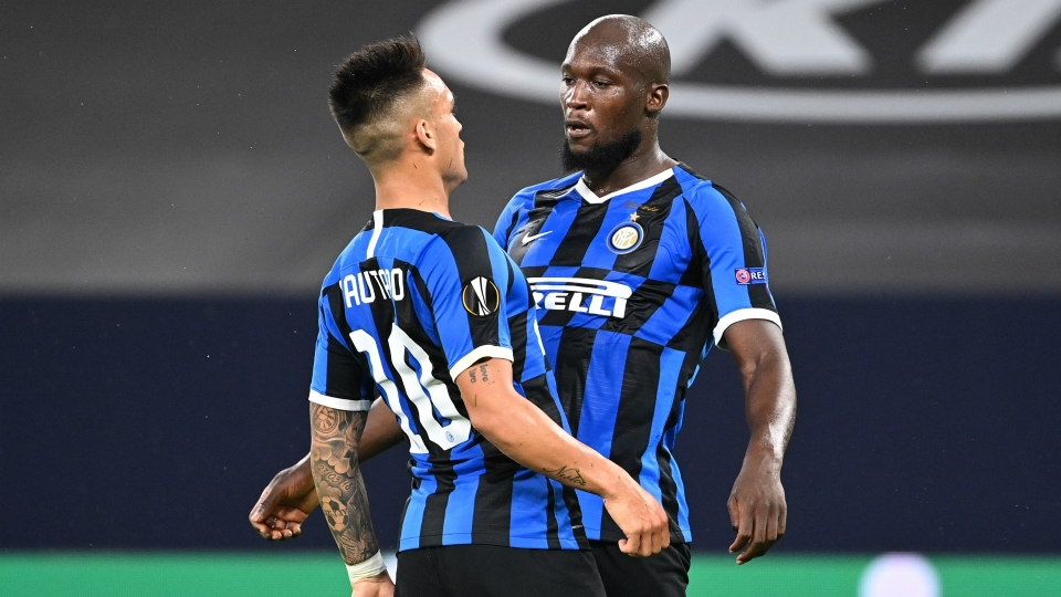 Lautaro Martinez Romelu Lukaku FC Internazionale v Getafe CF UEFA Europa League Round of 16 08052020
