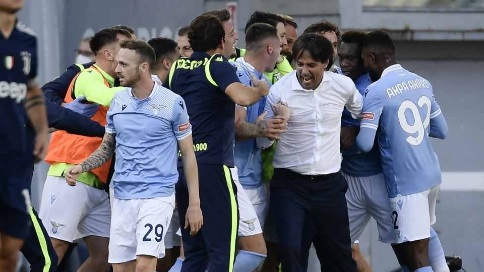 Lazio celebrate Felipe Caicedo\ Lazio - cropped