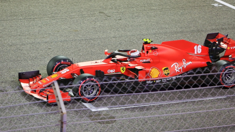 Leclerc partenza Sakhir Leclerc partenza Sakhir