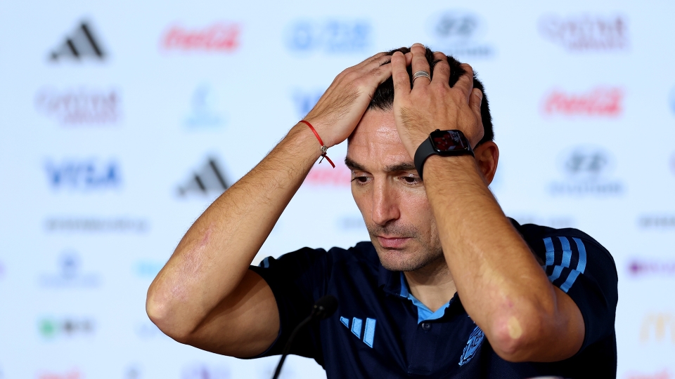 Lionel Scaloni, Argentina-Arabia Saudita 1-2