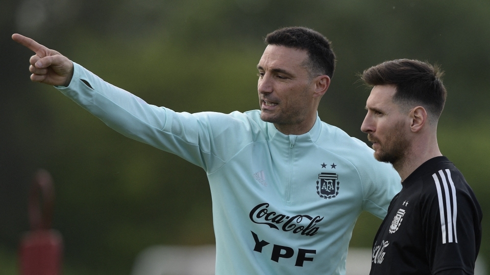 Lionel Scaloni e Lionel Messi