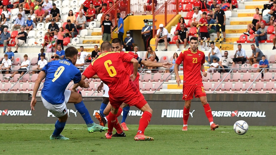 Lorenzo Colombo Italy U21 Montenegro U21 European Under-21 Championship Qualifier