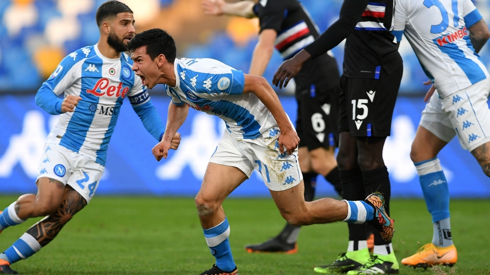Lozano Napoli Sampdoria Serie A