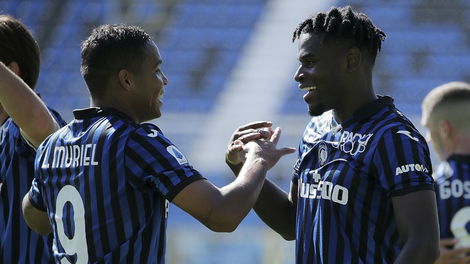 Luis Muriel Duvan Zapata Atalanta BC v Cagliari Calcio Serie A 10042020