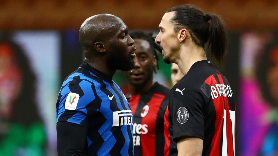Lukaku e Ibrahimovic Lukaku Ibrahimovic fight Inter AC Milan 2021