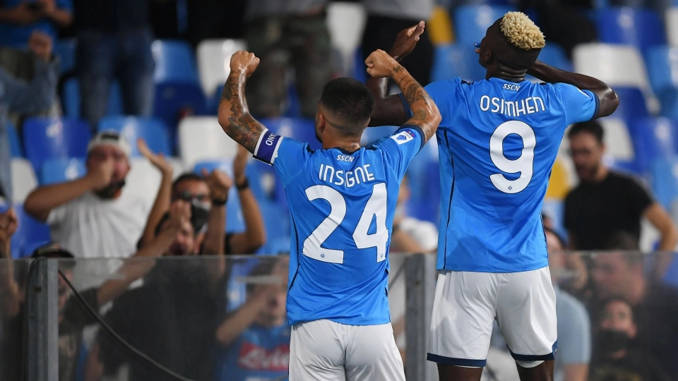 Lorenzo Insigne Victor Osimhen Napoli Cagliari Serie A