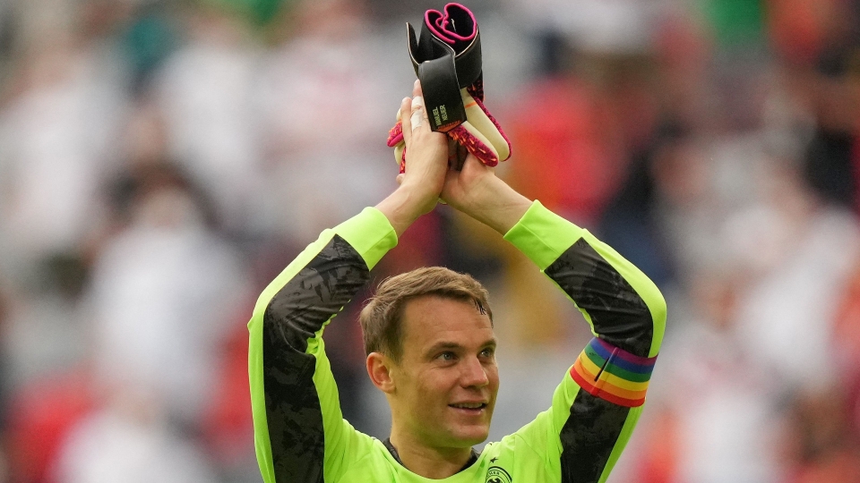Manuel Neuer has worn a rainbow armband in Germany\ Manuel Neuer