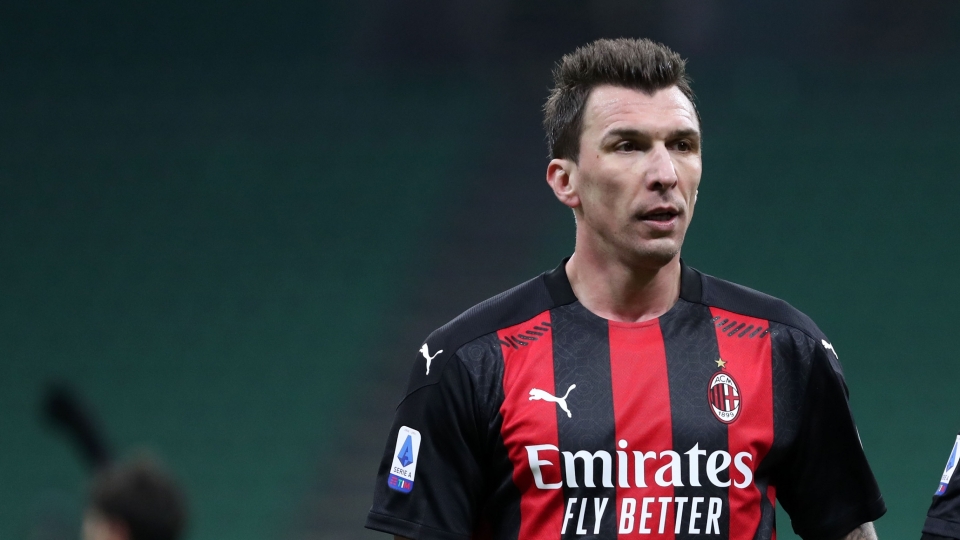 Mario Mandzukic AC Milan v Atalanta BC Serie A 01232021