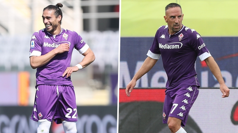 UFFICIALE - Ribery e Caceres lasciano la Fiorentina Martin Caceres Franck Ribery Fiorentina