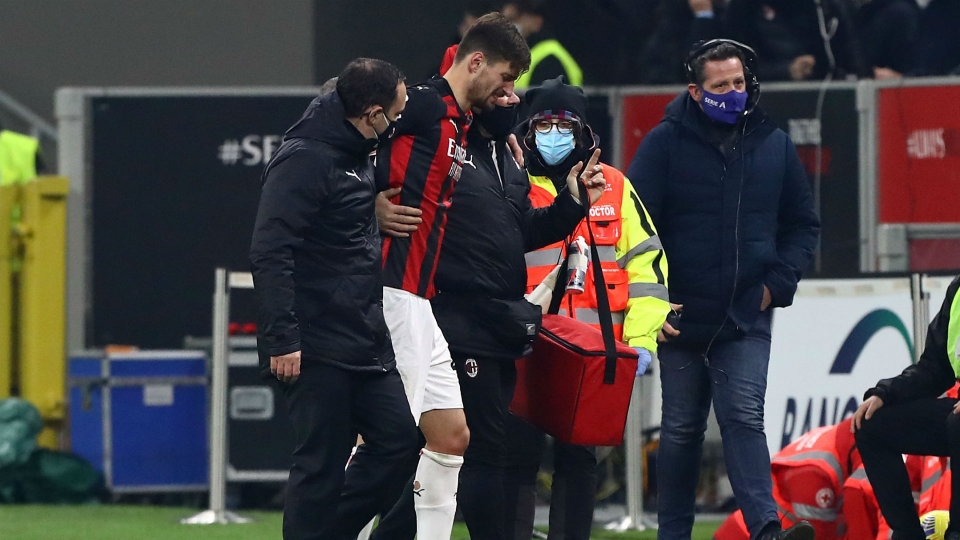 Matteo Gabbia injured Milan Parma Matteo Gabbia injured Milan Parma