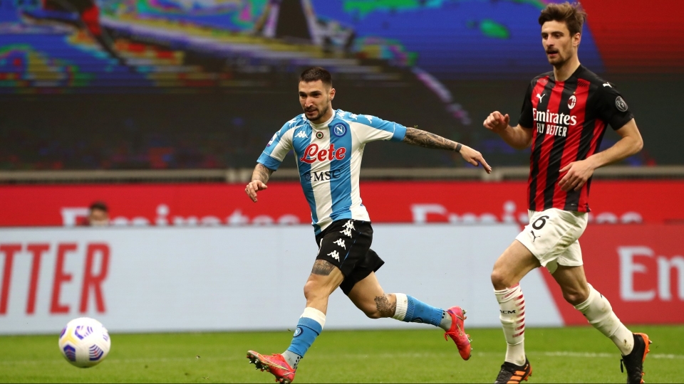 Matteo Gabbia Matteo Politano Milan Napoli Matteo Gabbia Matteo Politano Milan Napoli