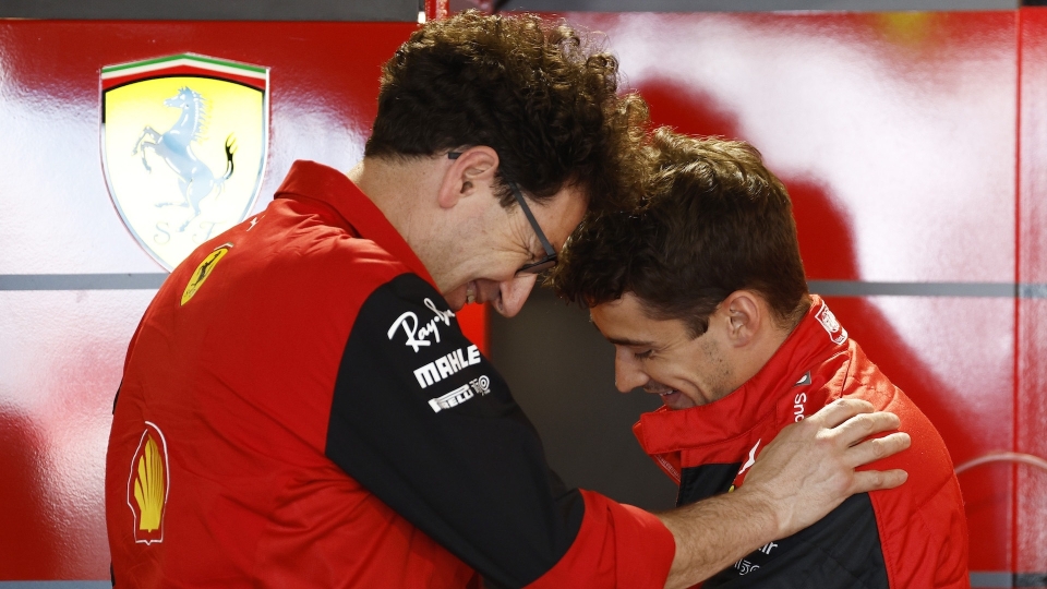Mattia Binotto e Charles Leclerc Mattia Binotto e Charles Leclerc