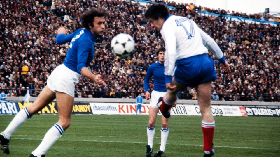 Mauro Bellugi Bernard Lacombe Italy France 1978 World Cup 06021978 Mauro Bellugi Bernard Lacombe Italy France 1978 World Cup 06021978