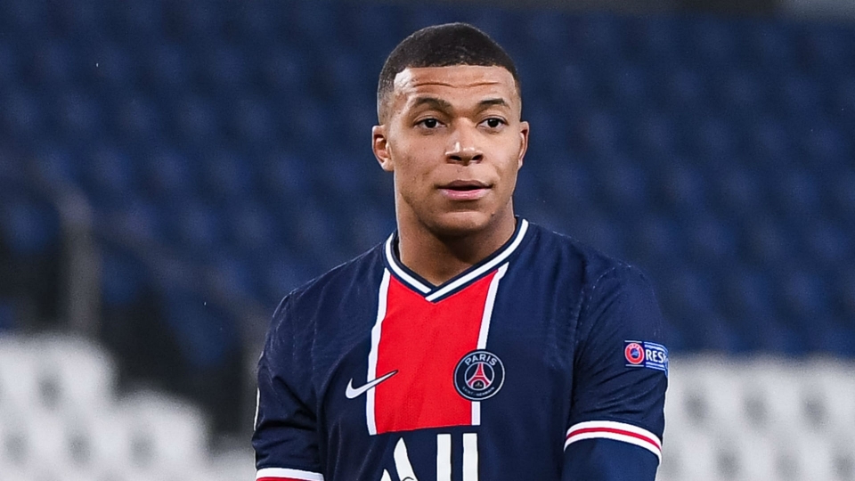 Kylian Mbappe of PSG Mbappe-Cropped
