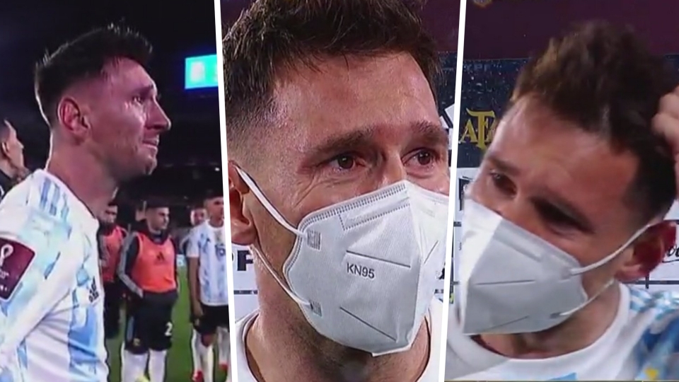 Messi emocionado Argentina Bolivia Eliminatorias Messi emocionado Argentina Bolivia Eliminatorias