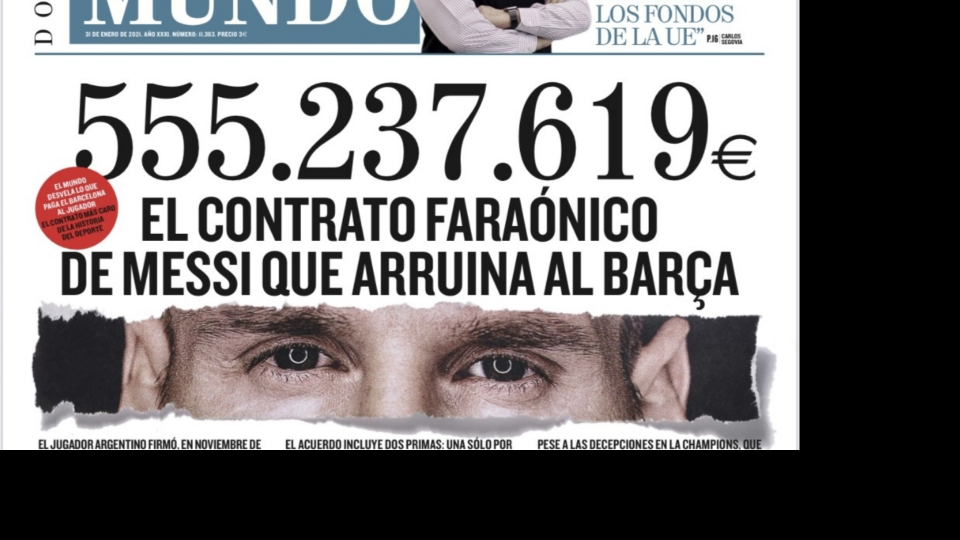 Messi Portada El Mundo Messi Portada El Mundo