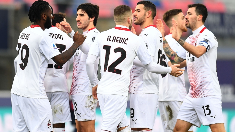 Bologna-Milan 1-2, le foto della vittoria rossonera