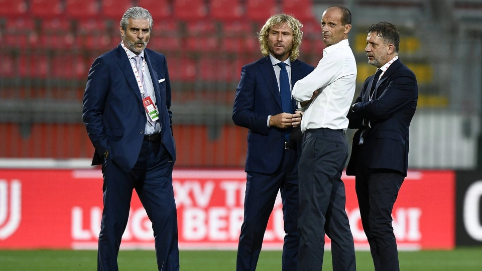 Maurizio Arrivabene, Pavel Nedved, Massimiliano Allegri e Federico Cherubini