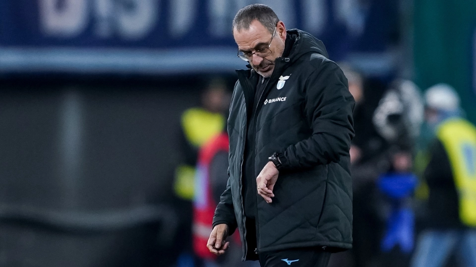 Maurizio Sarri, Lazio 2022-2023. Foto di Giuseppe Maffia per Getty Images